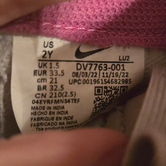 Nike Air Force 1 Low Blue/Pink GS Size 2Y DV7763-001 See Photos - Picture 8 of 10